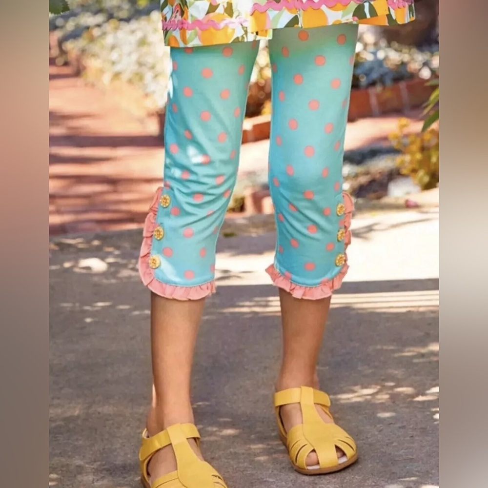 Girls Matilda Jane Lots Of Dots Leggings Size 2 New In Bag Brilliant Daydream